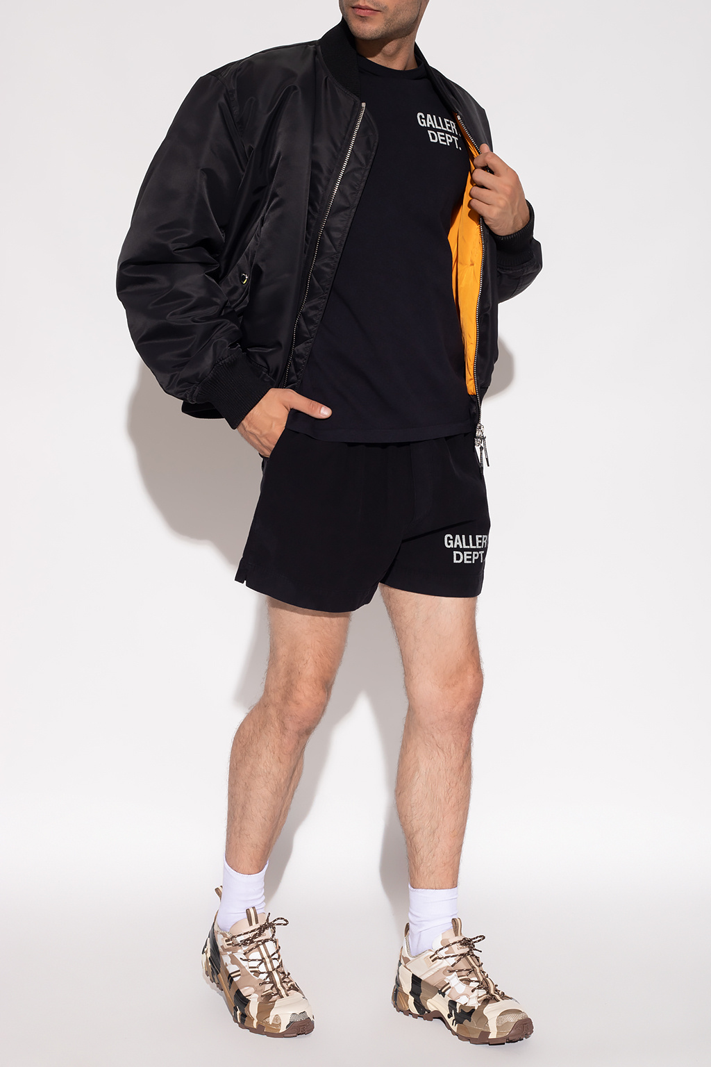 Black Shorts with logo GALLERY DEPT. - SchaferandweinerShops